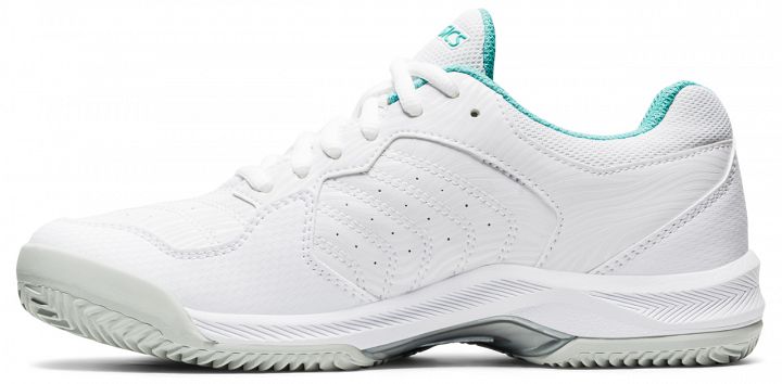 ASICS Gel-Dedicate 6 Clay White / Techno Cyan