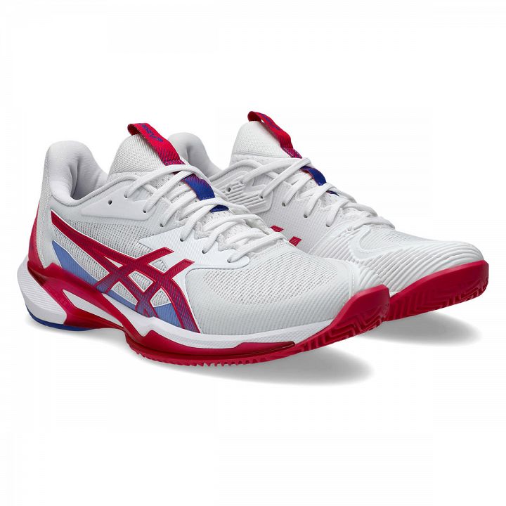 ASICS Solution Speed FF 3 Clay White / Bright Rose