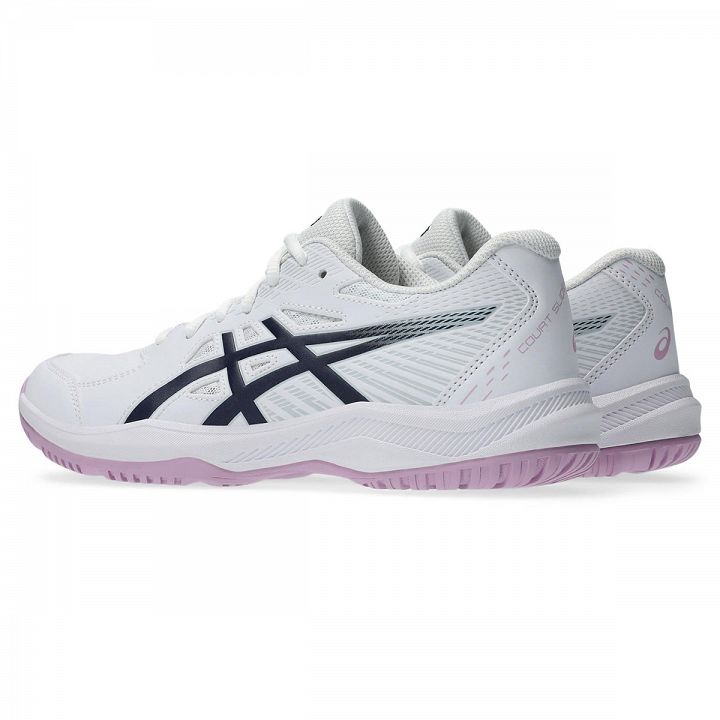 ASICS Court Slide 4 White / Indigo Fog