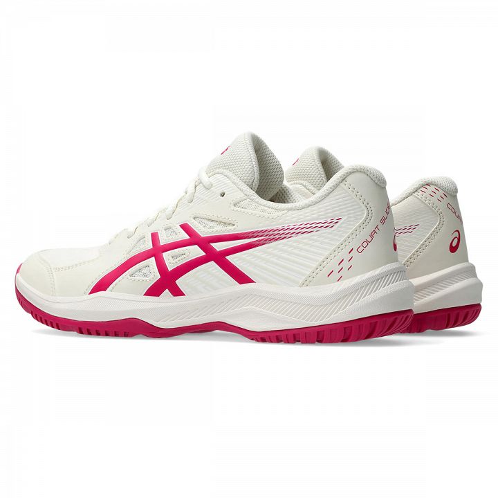 ASICS Court Slide 4 Cream / Bright Rose