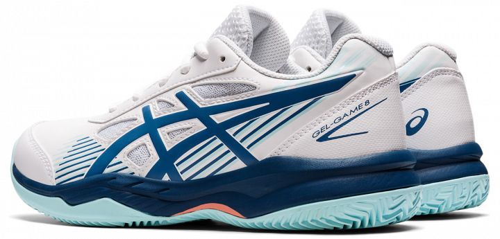 ASICS Gel-Game 8 GS Clay / OC - White / Light Indigo