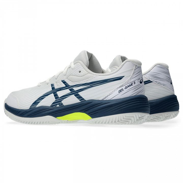 ASICS Gel-Game 9 GS Clay / OC -  White / Mako Blue