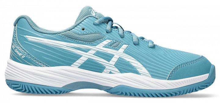 ASICS Gel-Game 9 GS Clay / OC - Gris Blue / White