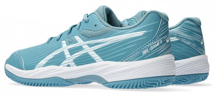 ASICS Gel-Game 9 GS Clay / OC - Gris Blue / White