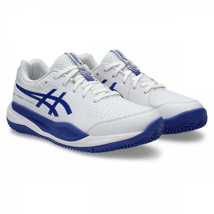 ASICS Gel-Resolution X GS Clay White / Dark Cobalt