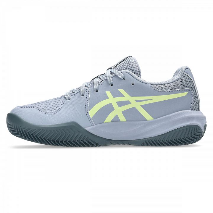 ASICS Gel-Resolution X GS Clay Grey Blue / Pistachio