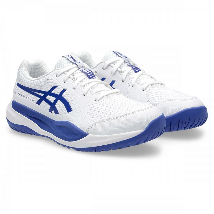 ASICS Gel-Resolution X GS White / Dark Cobalt