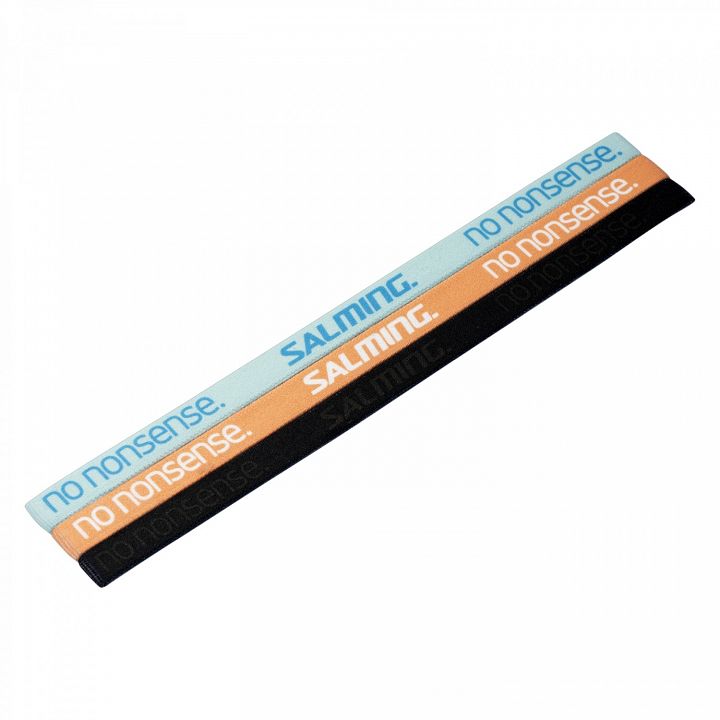 Salming Hairband 3-Pack Teal / Orange / Black