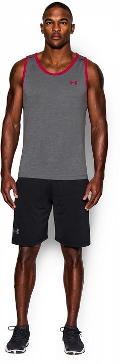 Under Armour Tech Tank Graphite / Red