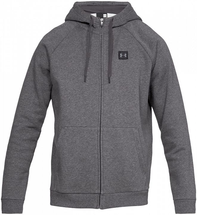 Under Armour Rival Fleece Full Zip Hoodie Grey