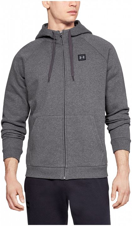 Under Armour Rival Fleece Full Zip Hoodie Grey