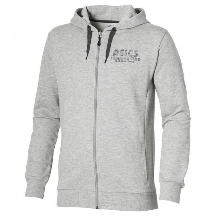 ASICS Training Club Full Zip Hoodie Gray