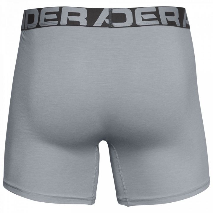 Under Armour Charged Cotton 6in 3-Pack Grey - Bokserki