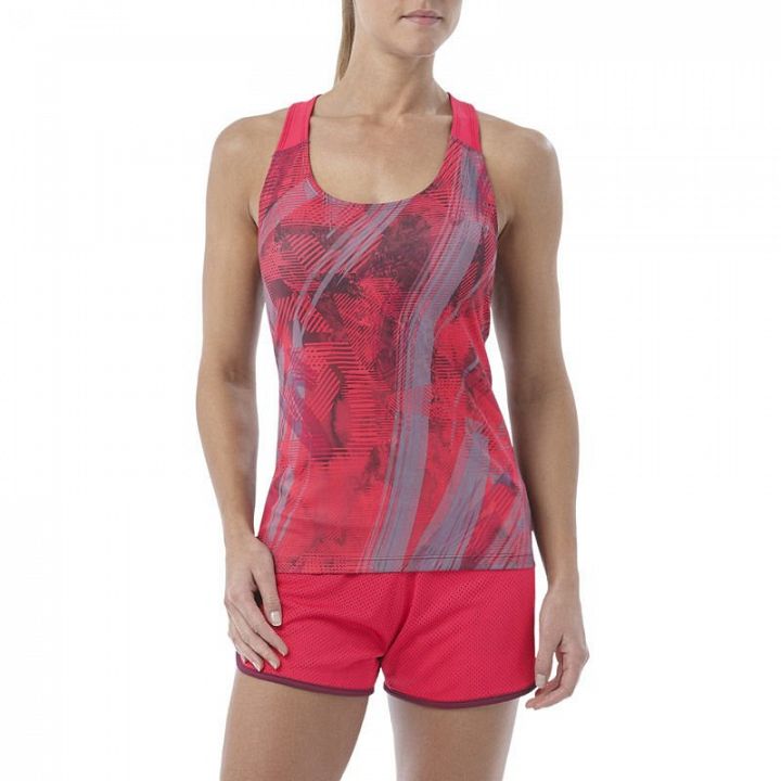 ASICS Fitted GPX Tank Red / Violet