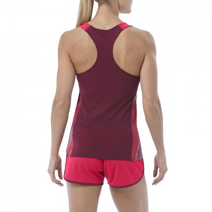 ASICS Fitted GPX Tank Red / Violet