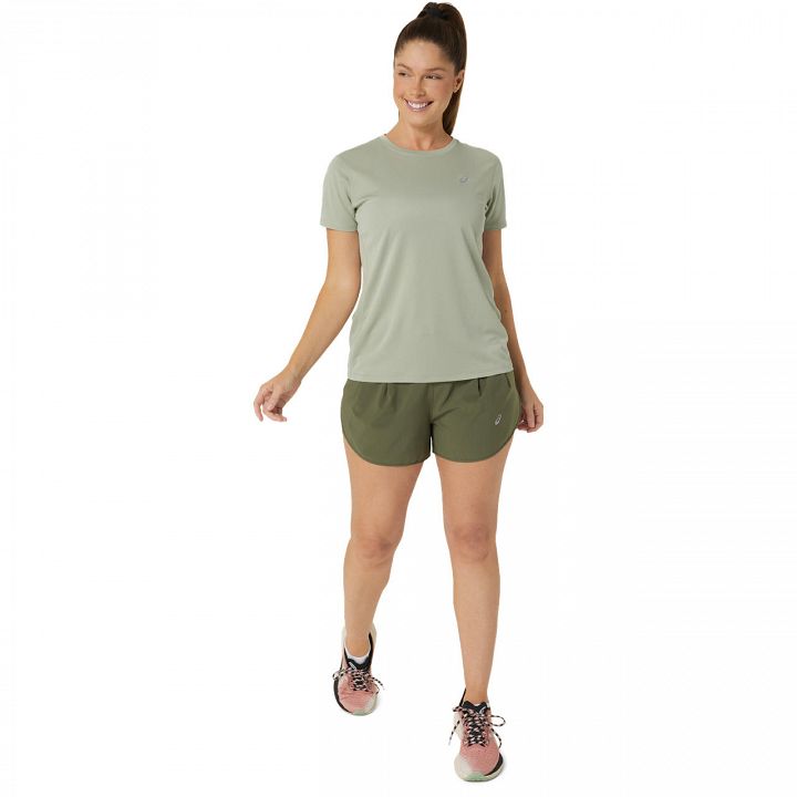 ASICS Core SS Top Olive Grey