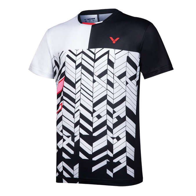 Victor Koszulka T-shirt T-10007 C White / Black