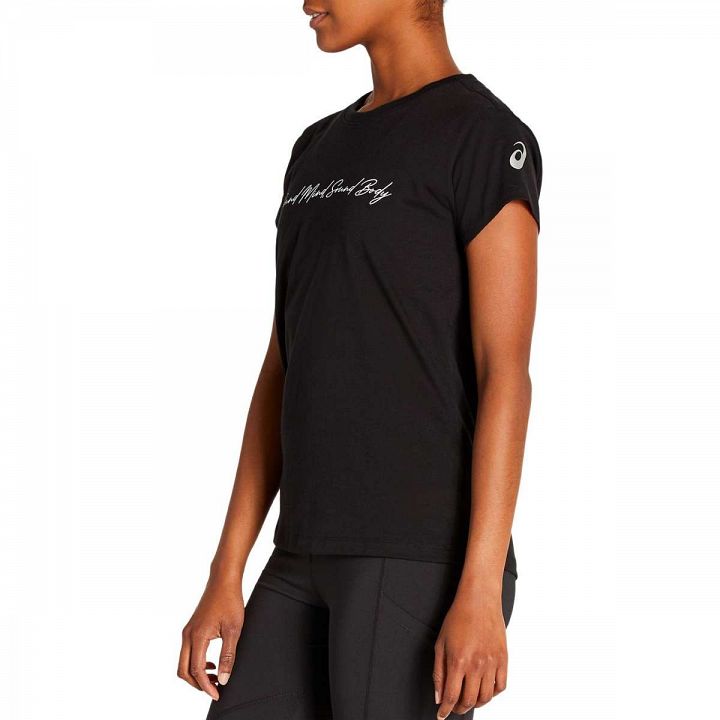 ASICS SMSB Graphic Tee II Performance Black