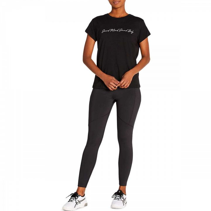 ASICS SMSB Graphic Tee II Performance Black