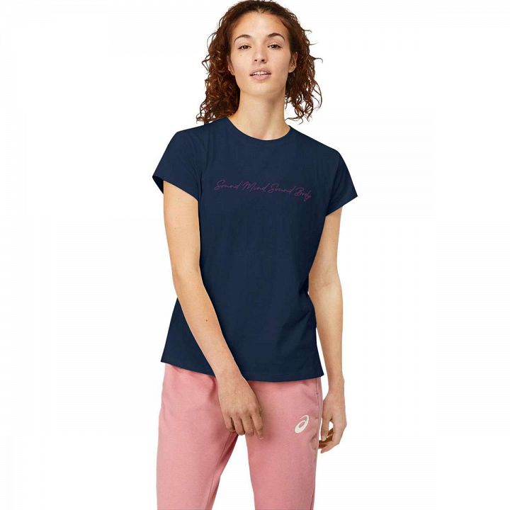ASICS SMSB Graphic Tee II French Blue