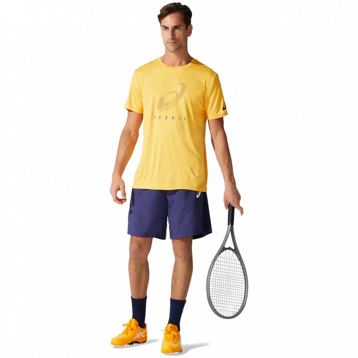 ASICS Court Spiral Tee Tiger Yellow