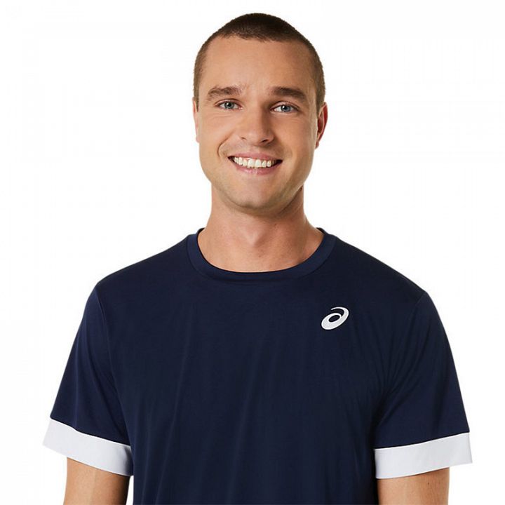 ASICS Court SS Top Midnight / Brilliant White