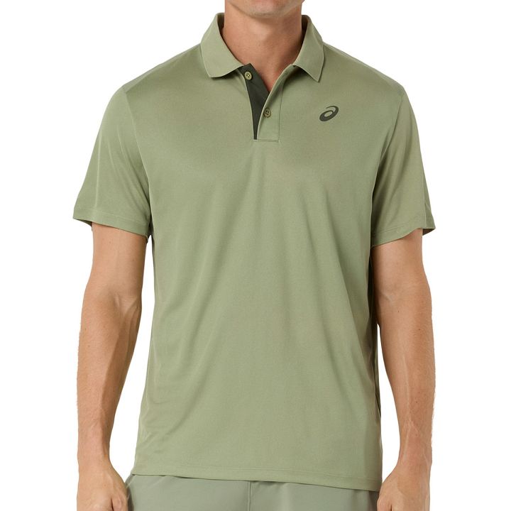 ASICS Court Polo Shirt Khaki Green