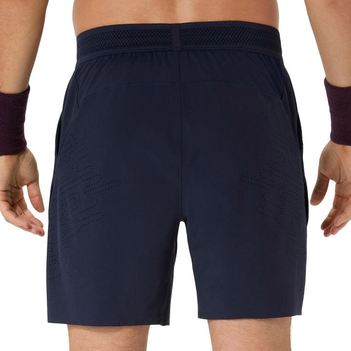 ASICS Match Laser Cut 7In Shorts Midnight