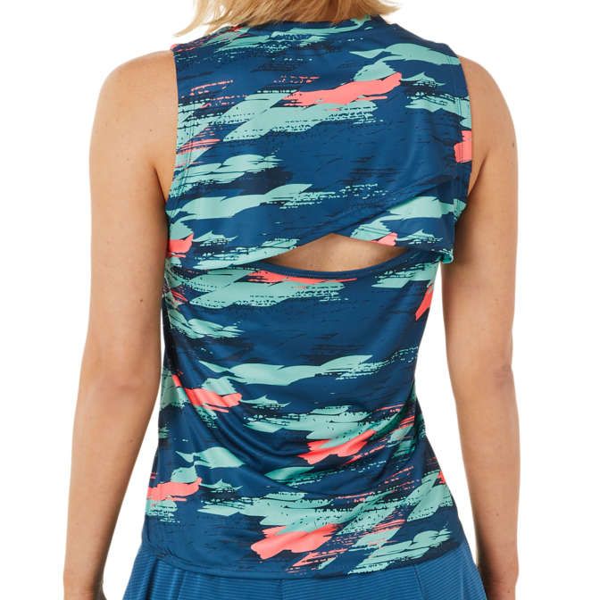 ASICS Women Match Graphic Tank Light Indigo