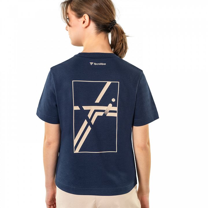 Tecnifibre Graphic Lady Tee Marine