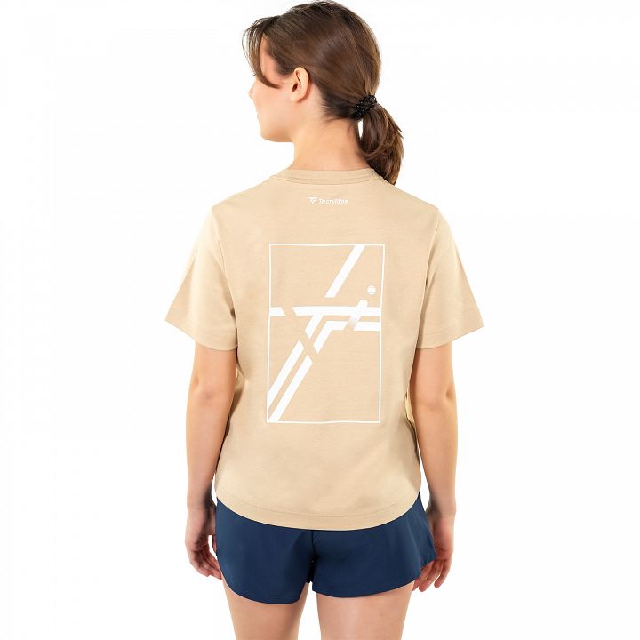 Tecnifibre Graphic Lady Tee Sand