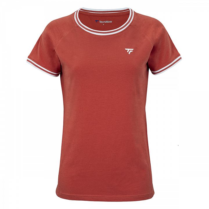 Tecnifibre Team Stretch Lady Tee Terracotta