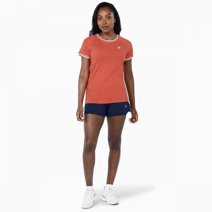 Tecnifibre Team Stretch Lady Tee Terracotta