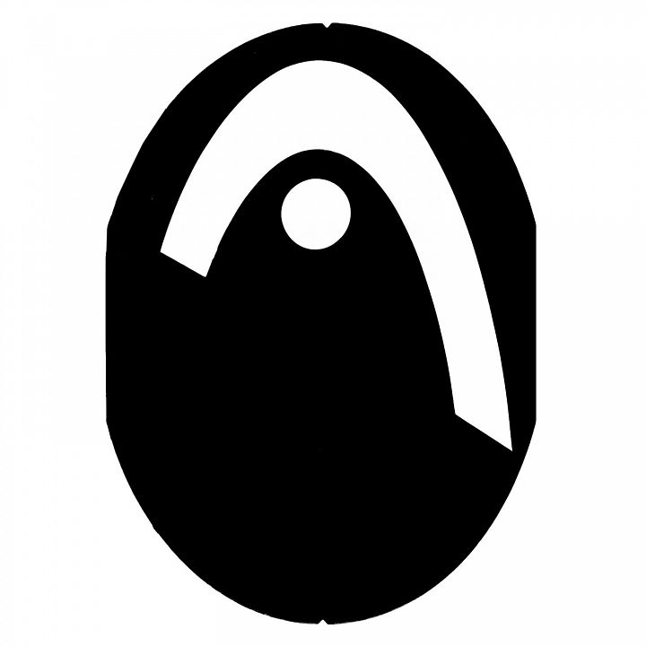 Head Logo Stencil Tennis - Szablon