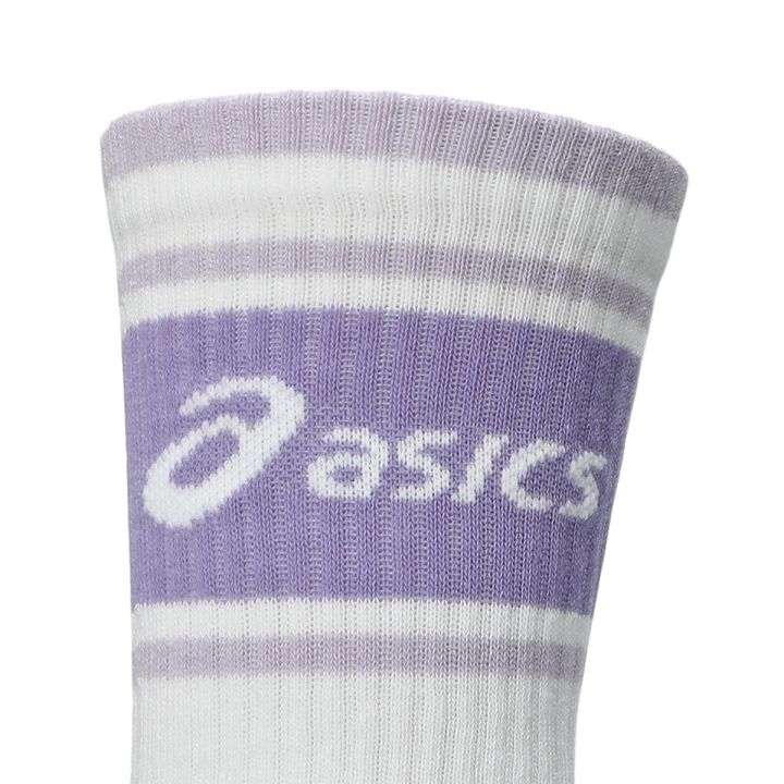 ASICS AEG Logo Crew Socks 3-Pack Illuminate Green / Aegean Blue / Bluebell