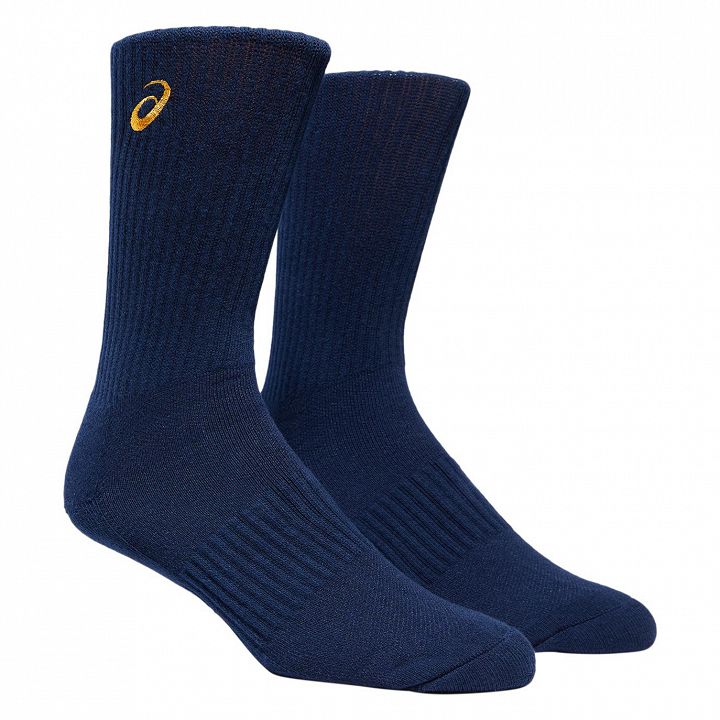 ASICS Cotton Crew Socks Royal Blue