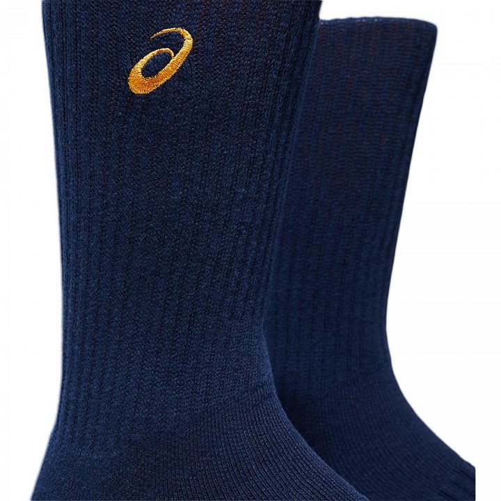 ASICS Cotton Crew Socks Royal Blue
