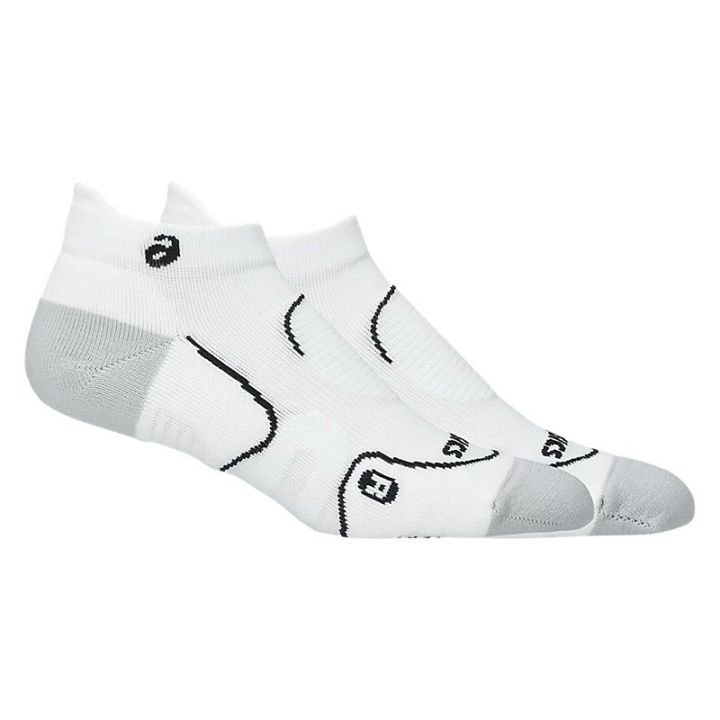 ASICS Court+ Tennis Ankle Socks Brilliant White