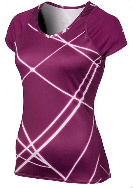 Nike UV Printed Knit Top Raspberry
