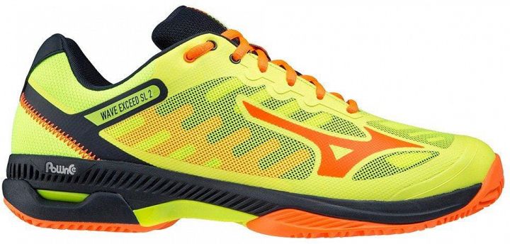 Mizuno Wave Exceed SL 2 CC Safety Yellow / Shocking Orange / Sky Captain