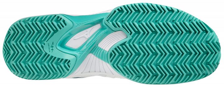Mizuno Wave Exceed Tour 5 CC White / Moroccan Blue / Turquoise
