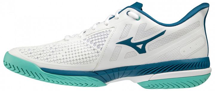 Mizuno Wave Exceed Tour 5 CC White / Moroccan Blue / Turquoise