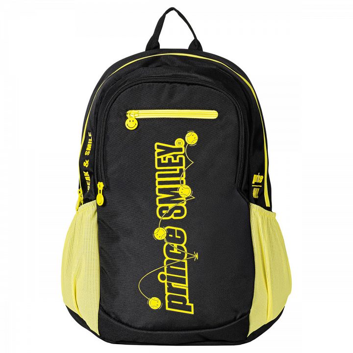 Prince X Smiley Junior Backpack Black / Yellow