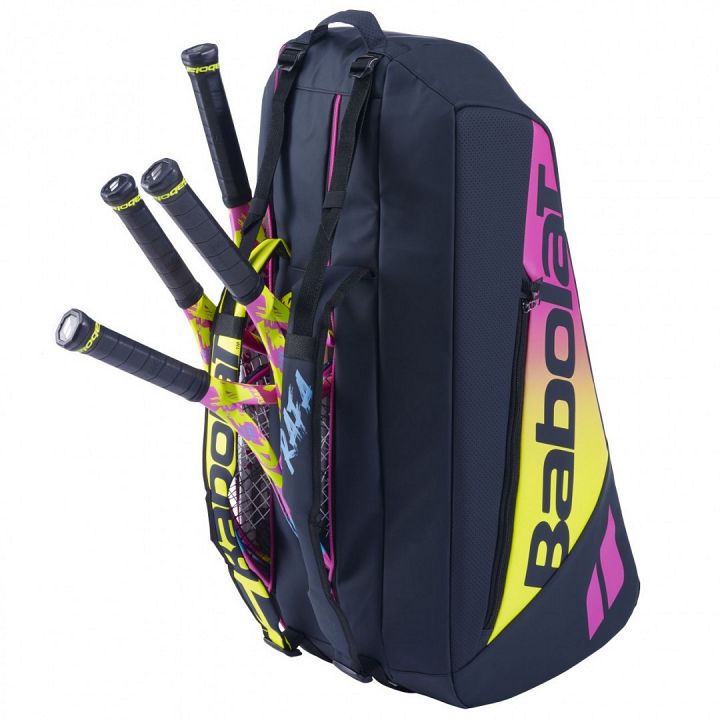 Babolat Thermobag Pure Aero 6R Rafa 2nd Gen Blue / Yellow / Pink