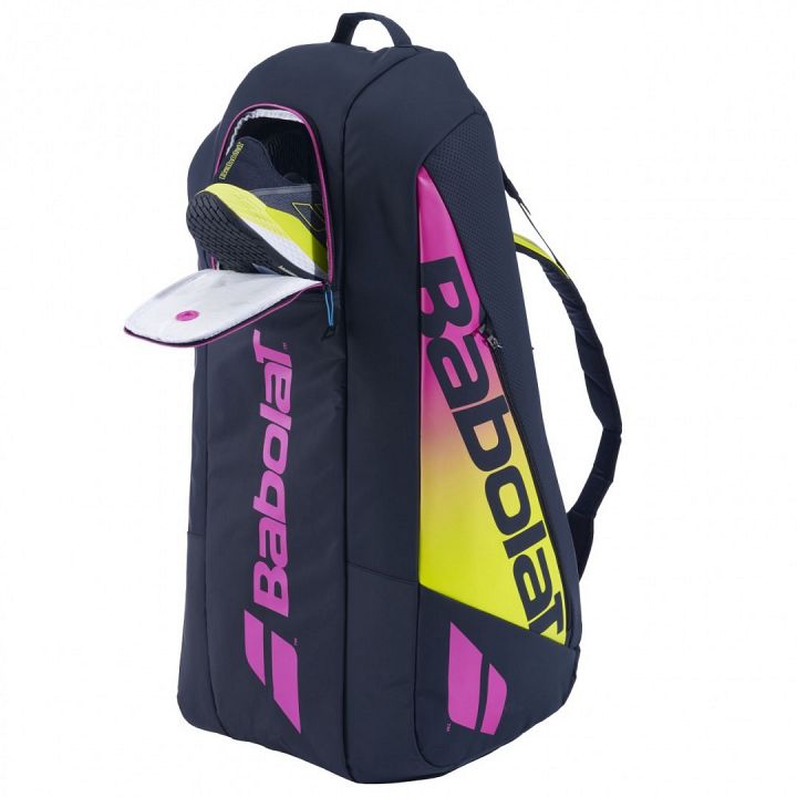 Babolat Thermobag Pure Aero 6R Rafa 2nd Gen Blue / Yellow / Pink