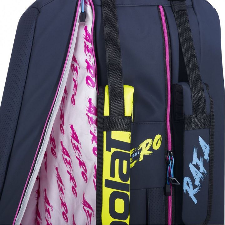 Babolat Thermobag Pure Aero 6R Rafa 2nd Gen Blue / Yellow / Pink