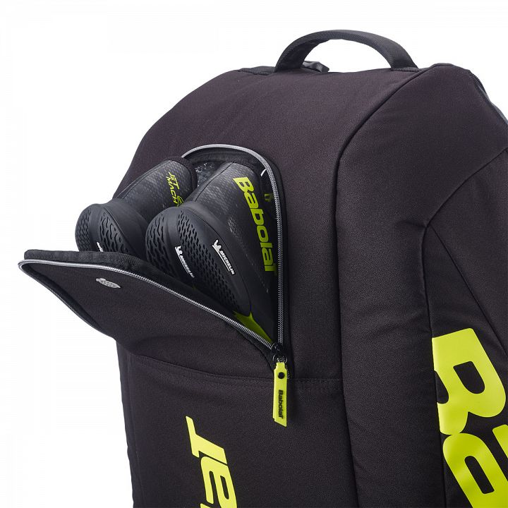 Babolat Pure Aero Gen-10 Racketbag 12R Metallic Grey / Black / Fluo Yellow