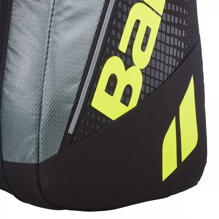 Babolat Pure Aero Gen-10 Racketbag 12R Metallic Grey / Black / Fluo Yellow