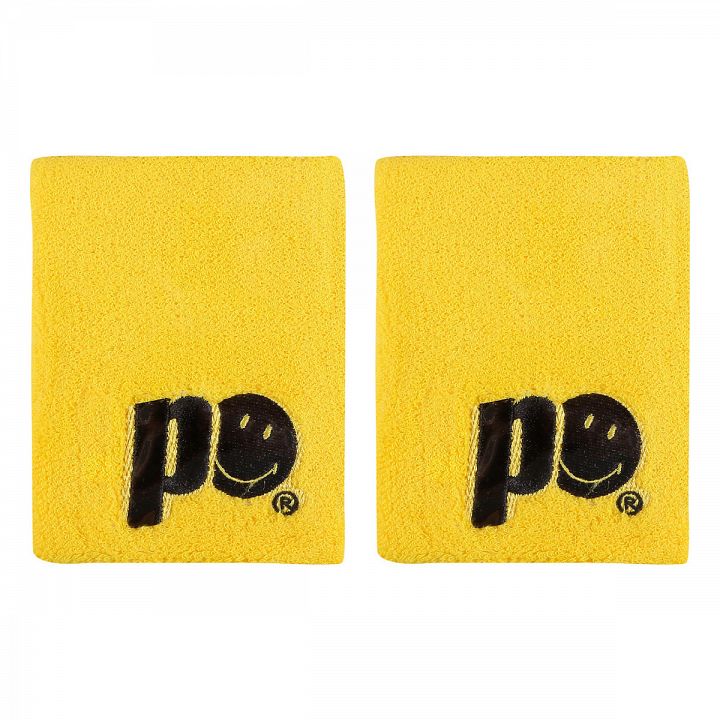 Prince X Smiley Doublewide Wristband 2-Pack Yellow