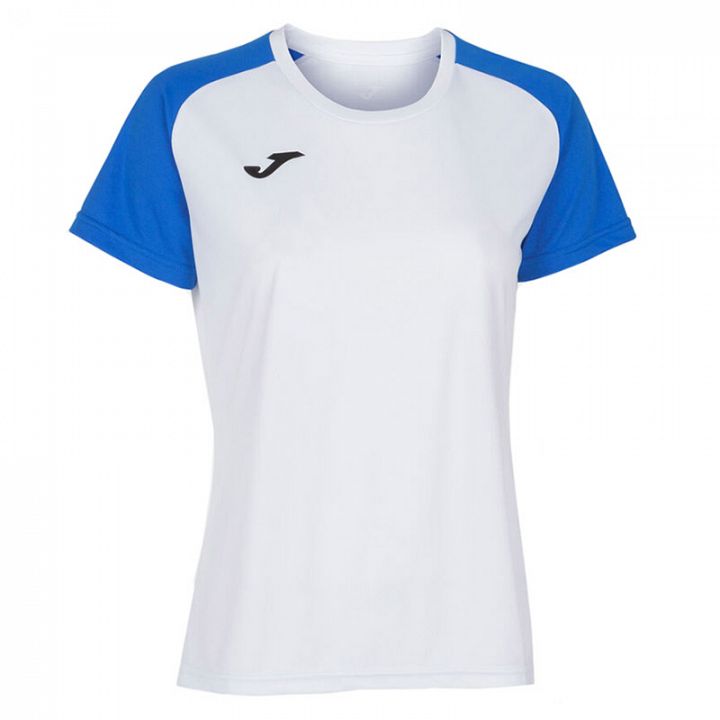 Joma Academy IV Woman SS Tee White / Royal Blue